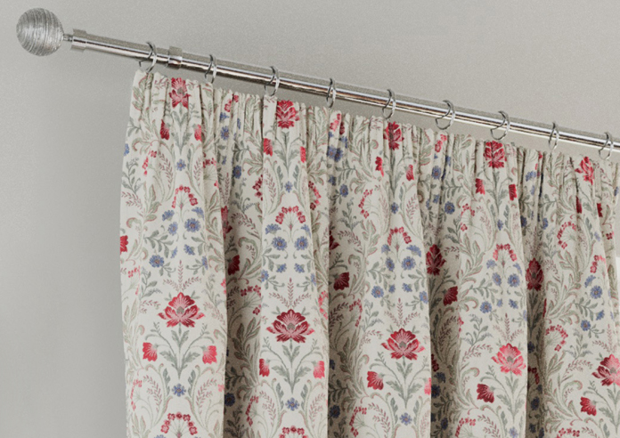 Cotswold (Blackout) Pencil Pleat, Red - Ready Made Curtains - Image 9